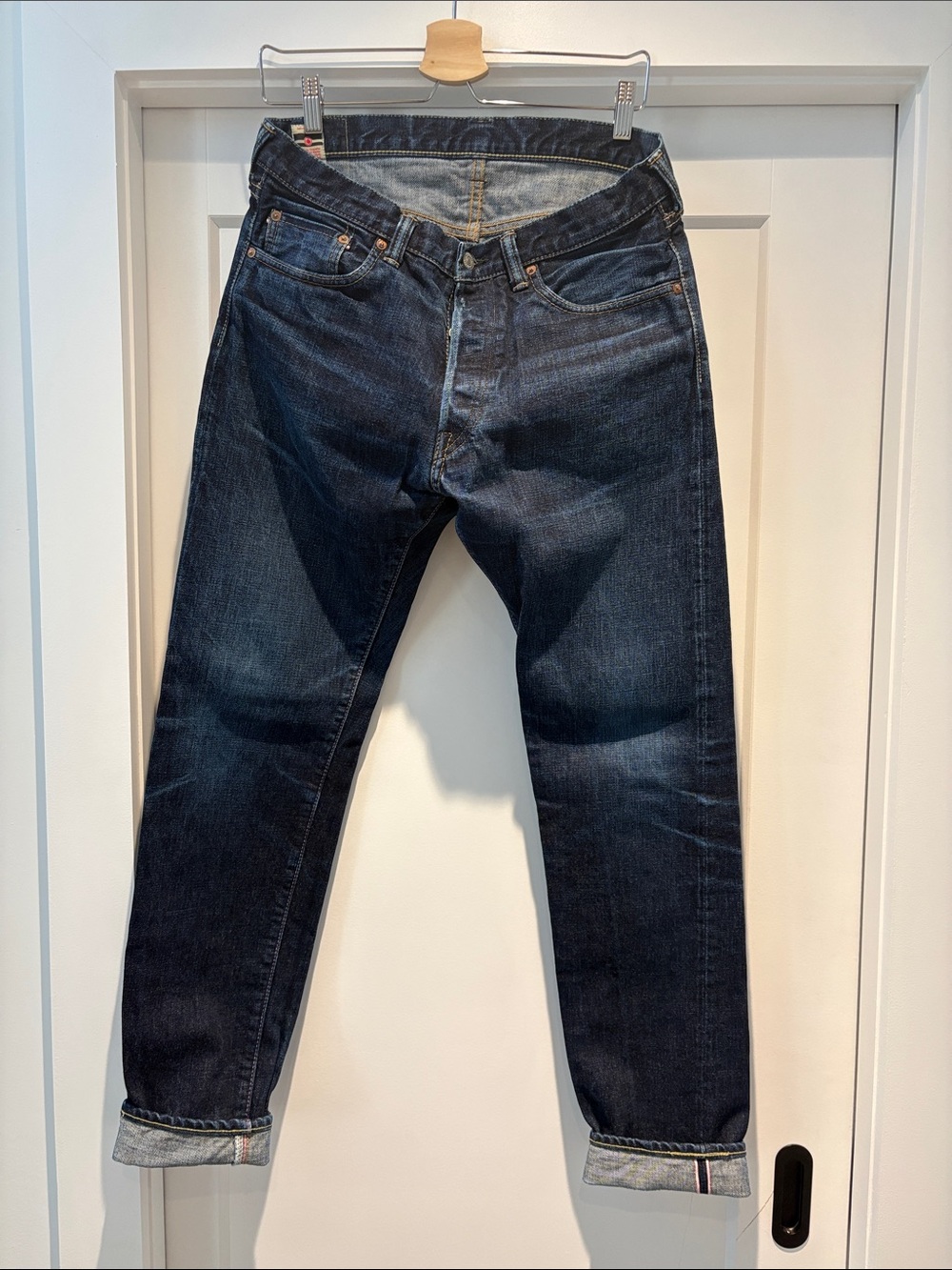 EUC Momotaro Dark Wash Straight Leg Japanese Denim Jeans